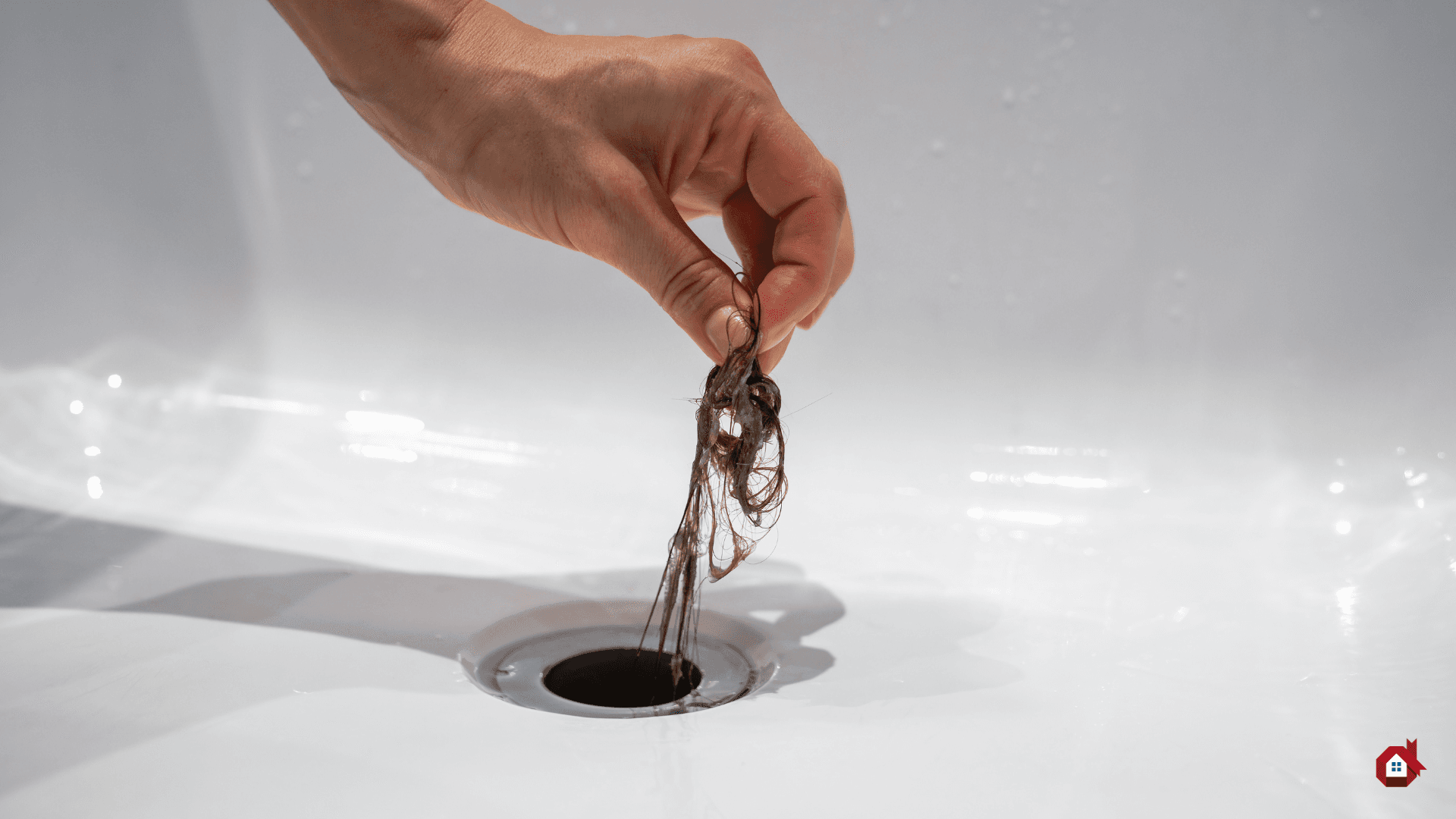 hair coming out of a sink&nbsp;