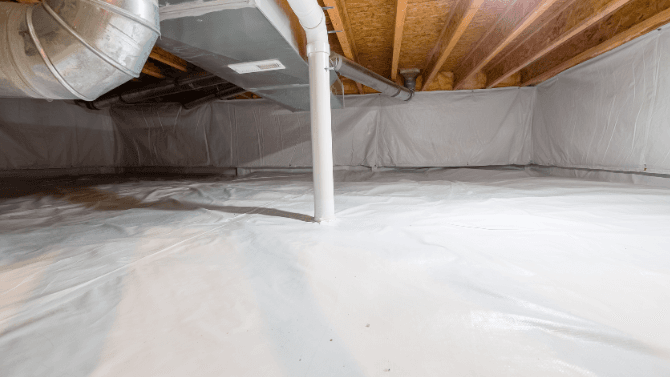 Ventilation of a crawlspace