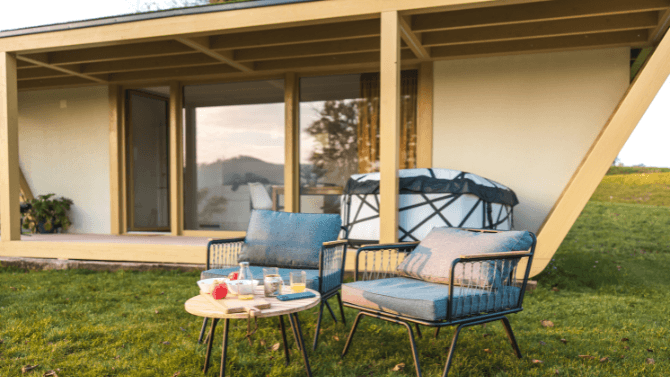 Tiny home patio