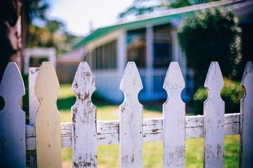 Fence and neighbour's house