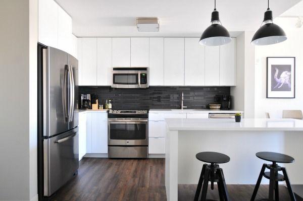 Modern white kitchen