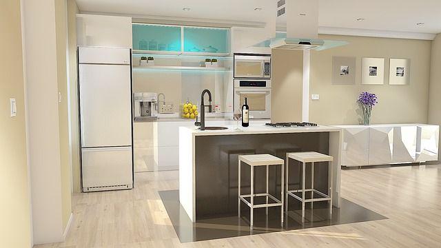 3D kitchen render