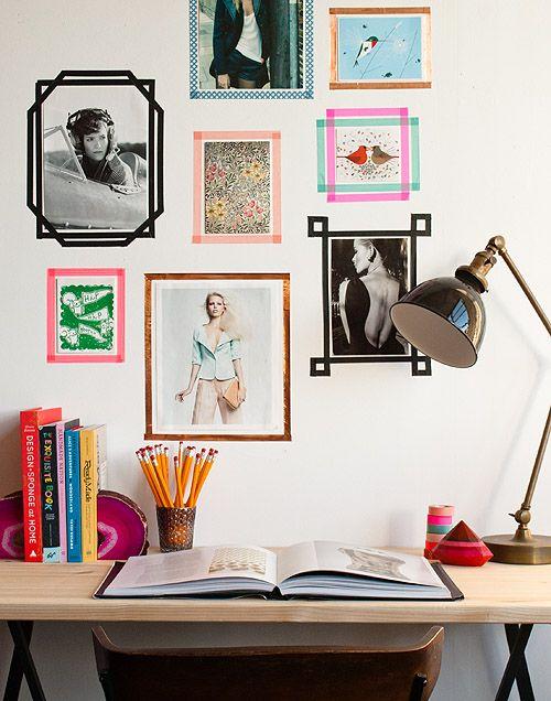 washi tape frames