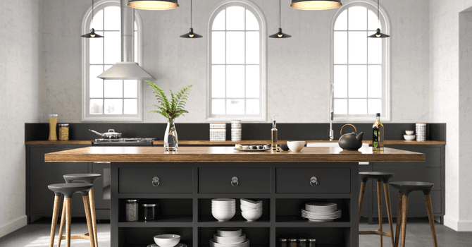 modern industrial kitchen