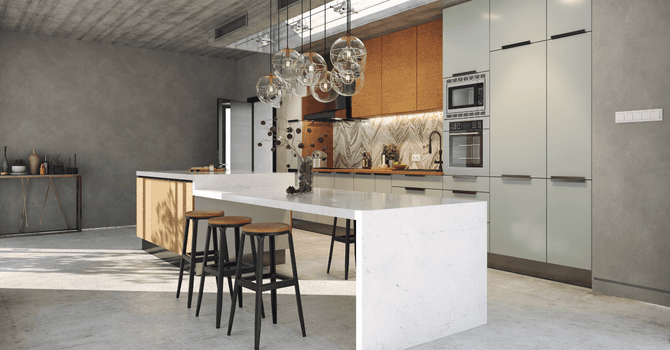 modern industrial kitchen