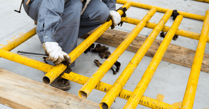 assembling scaffolding