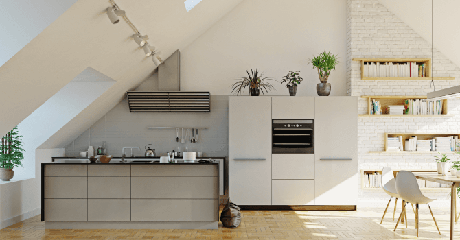 attic kitchen