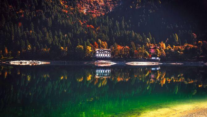 House next to the water