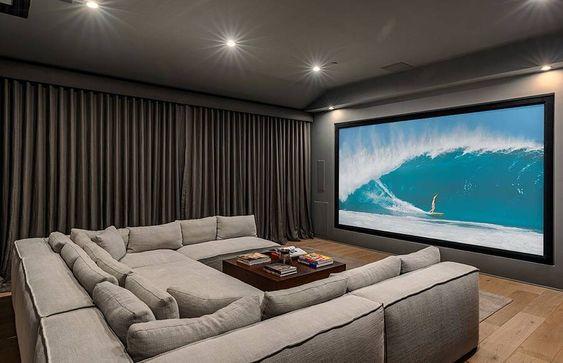 gray home theatre