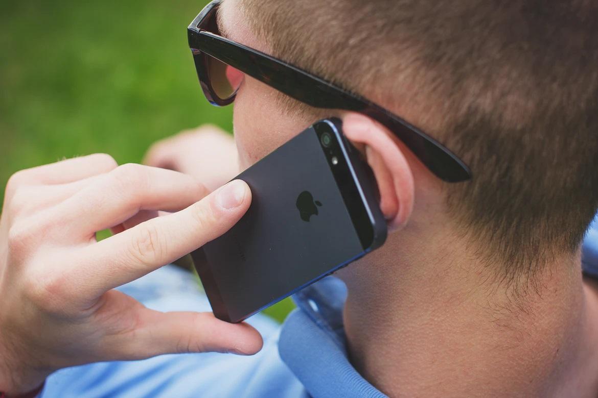 man talking on the phone