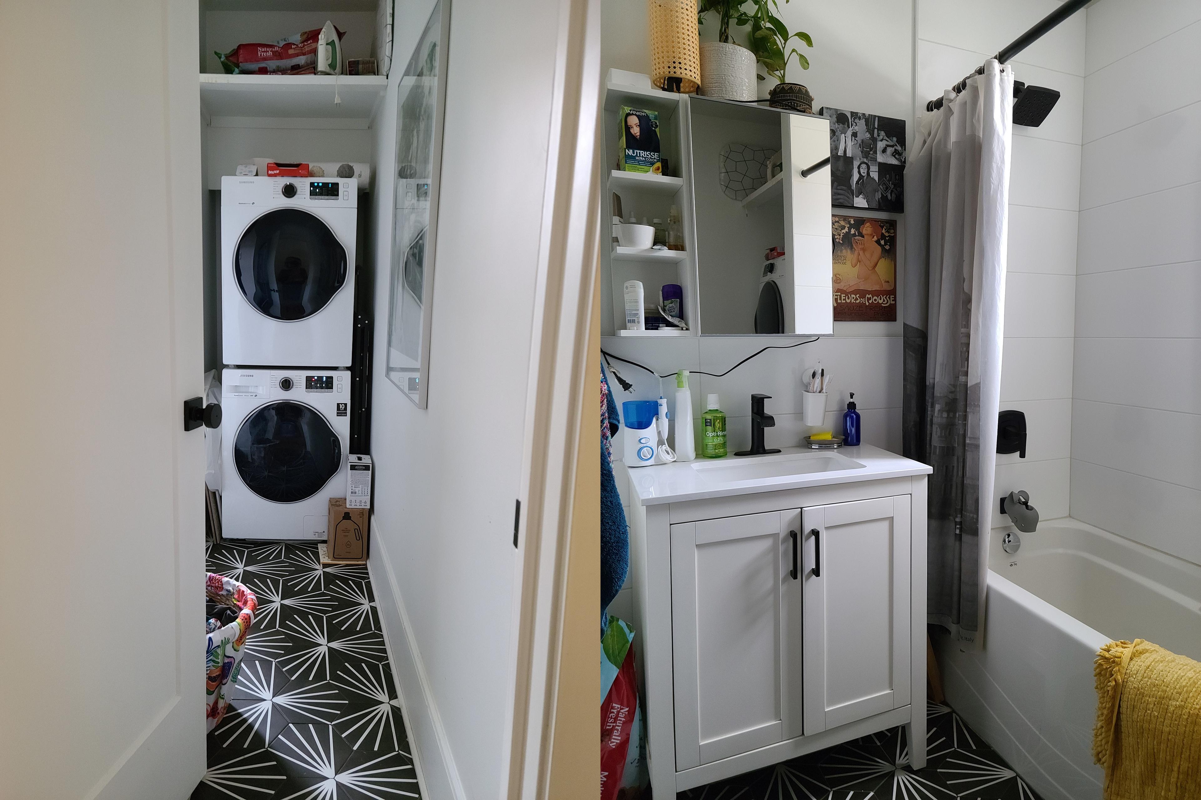 New bathroom and laundry room after the renovations_Chronicles of a renovation project: it's finally over!_Renovation Quote