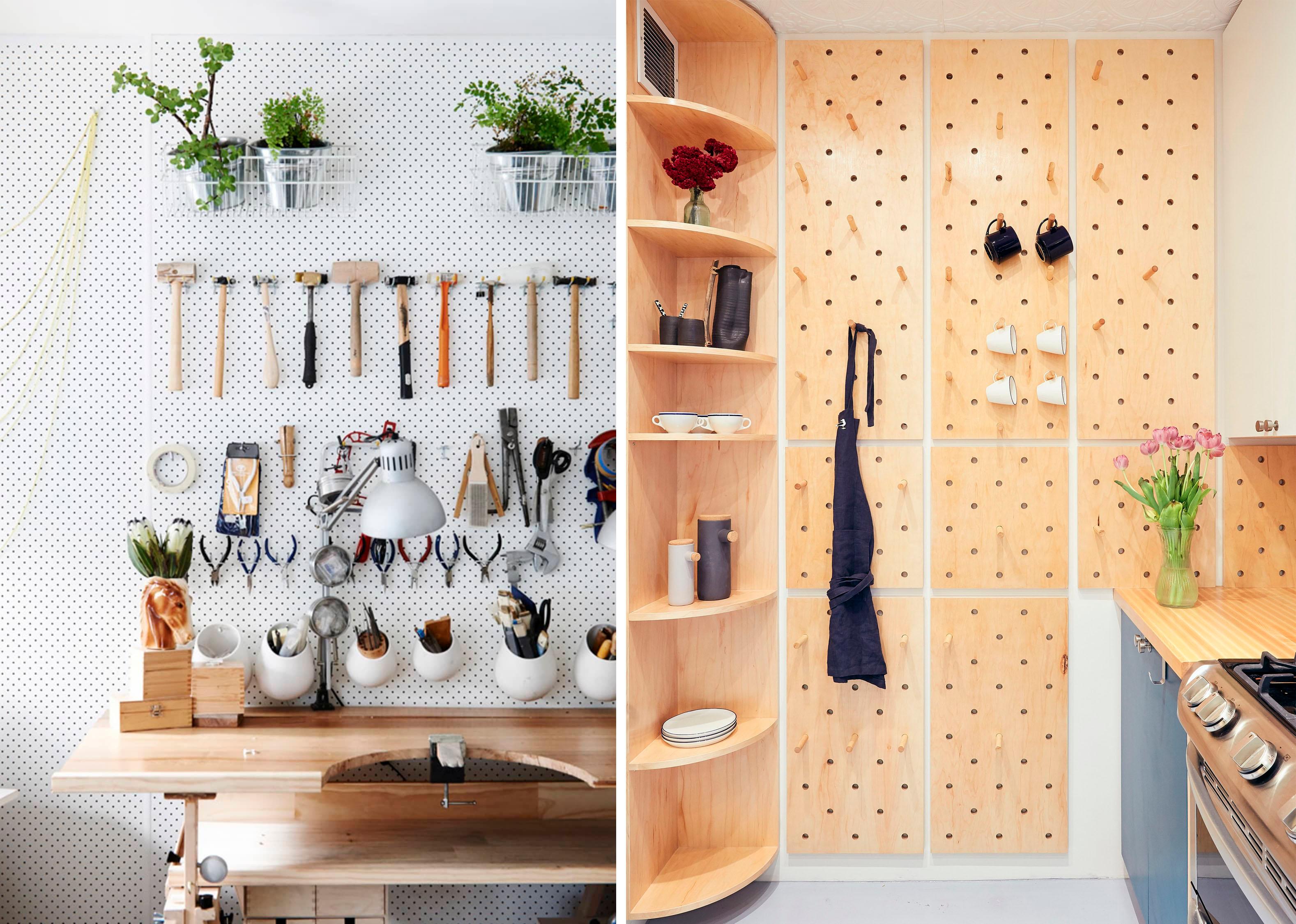 Pegboards-storage_10 Examples of Practical Interior Storage Spaces