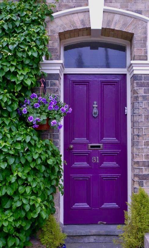 porte d'entrée mauve_Pinterest